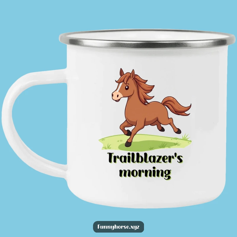 Funny Proud Horse Camping Mug - Galloping Adventures, Hilarious Outdoor Gift!