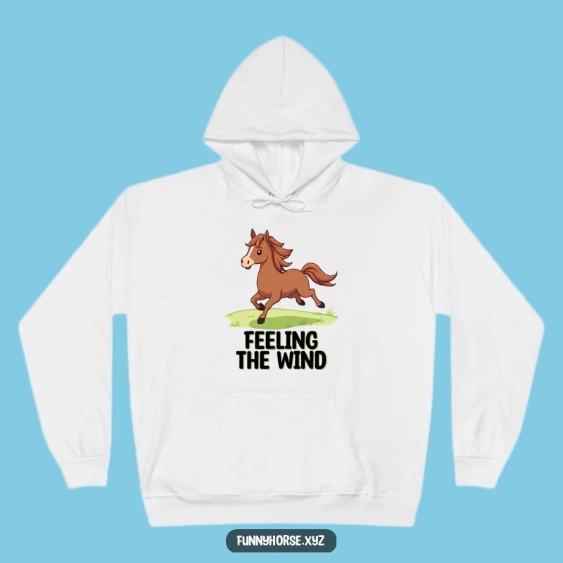 Funny Proud Horse Hoodie - Cozy Gallop, Majestic Humor Gift for Equestrians!