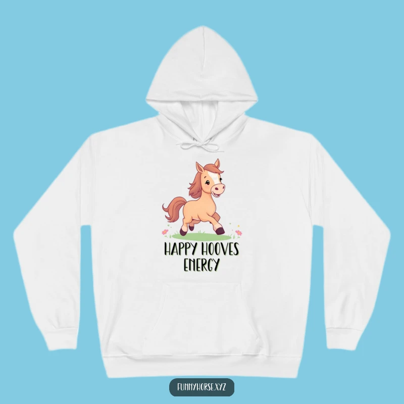 Cozy Funny Horse Meadow Hoodie: Warmth, Joy, and Humorous Comfort Gift!